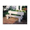 Fairbanks Concrete Bench with Back