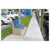 Urban Concrete Bench with Back