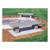 Jackson Concrete Bench without Back, 6 Ft.