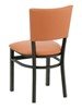 Metropolitan Interior Restaurant Dining Chair with Metal Frame and Wooden or Vinyl Upholstered Seat - 14 lbs. - MET-05S XT