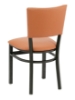 Metropolitan Interior Restaurant Dining Chair with Metal Frame and Wooden or Vinyl Upholstered Seat - 14 lbs. - MET-05S XT