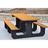 6 Ft. Recycled Plastic "Walk Thru" Style Picnic Table