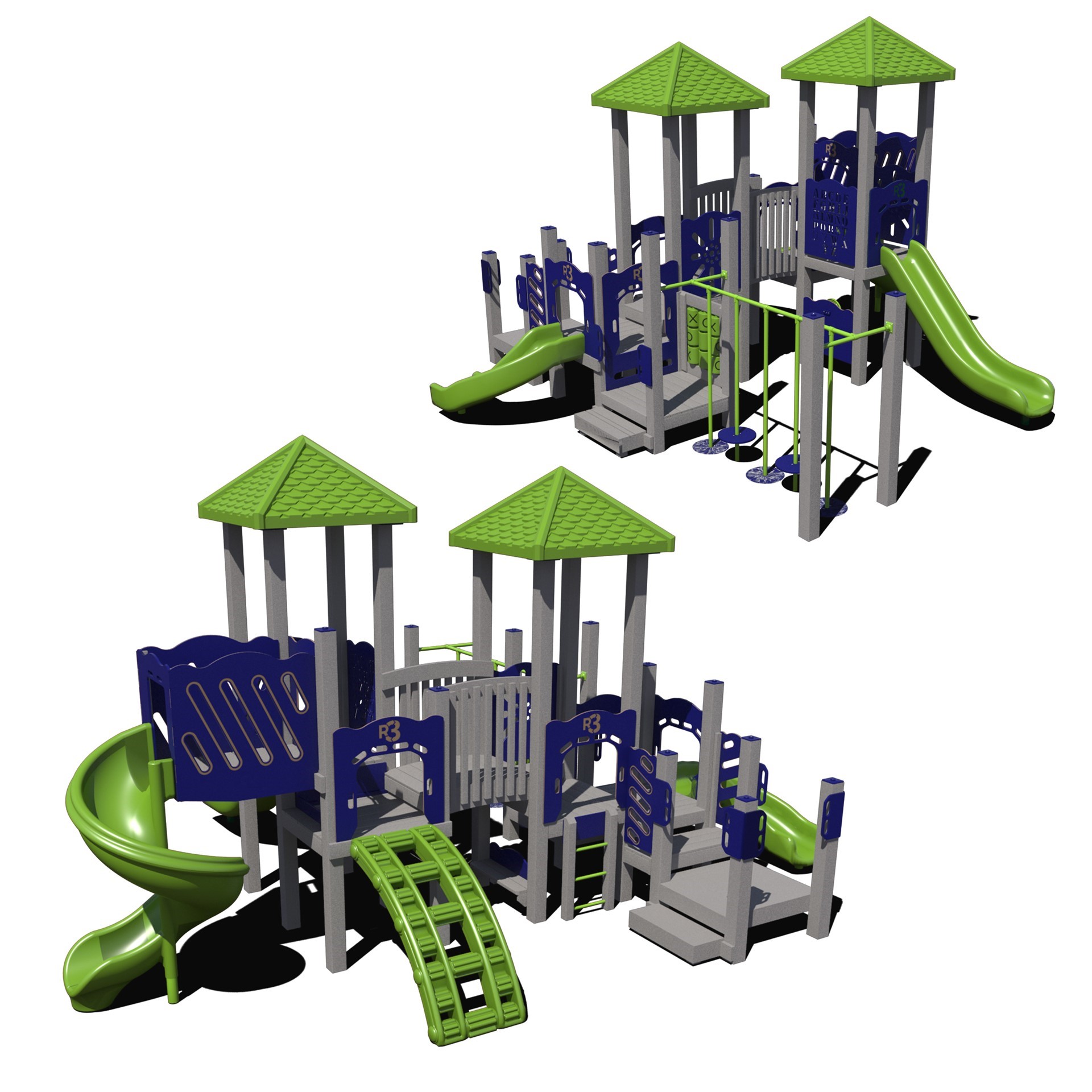 New Kingdom Commercial Playset Made from Recycled Plastic Ages 2 to