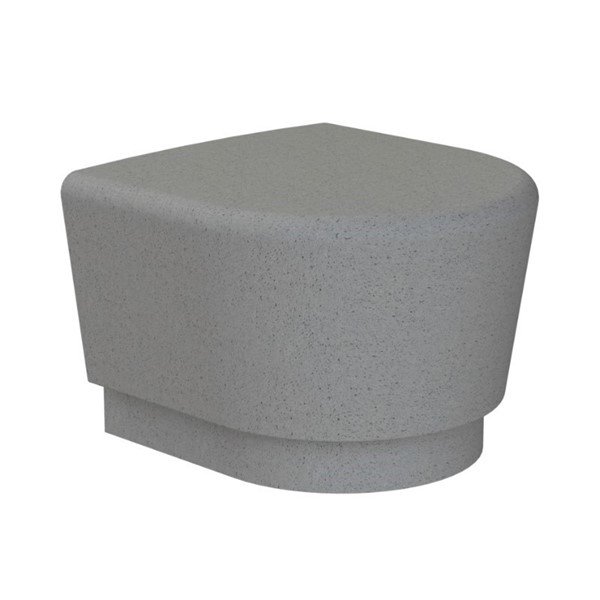 Our Town Sectional Concrete Bench End - 2 ft.