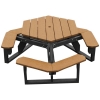 Economizer Hexagonal Recycled Plastic Picnic Table