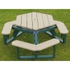 Economizer Hexagonal Recycled Plastic Picnic Table