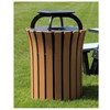 33 Gallon Round Flare Recycled Plastic Trash Receptacle
