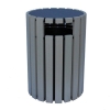 33 Gallon Round Recycled Plastic Trash Receptacle