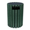 33 Gallon Round Recycled Plastic Trash Receptacle