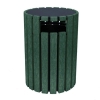 33 Gallon Round Recycled Plastic Trash Receptacle