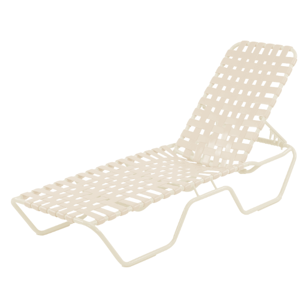 Vinyl strap on sale lounger