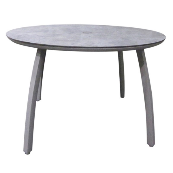 Sunset Round Aluminum Patio Dining Table