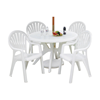 Plastic Resin Tables and Chairs Package Classic Dining Set