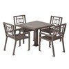 Biscayne 36" Steel Patio Table and Chair Set