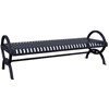 Gateway Steel Bench with Powder Coated Aluminum Frame