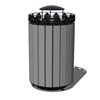 Cascades 32 Gallon Recycled Plastic Trash Receptacle