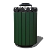 Cascades 32 Gallon Recycled Plastic Trash Receptacle