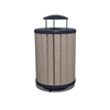 Arches 32 Gallon Recycled Plastic Trash Receptacle