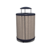 Arches 32 Gallon Recycled Plastic Trash Receptacle