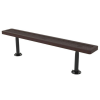 Innovated Style Polyethylene Coated Stationary Backless Bench