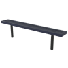 Innovated Style Polyethylene Coated Stationary Backless Bench