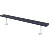 Innovated Style Polyethylene Coated Stationary Backless Bench