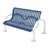 Modern Classic Style Polyethylene Coated Metal Bench