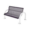 Modern Style Polyethylene Coated Metal Bench