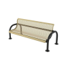 Modern Style Polyethylene Coated Metal Bench