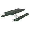 Perforated Style Polyethylene Coated Steel Pedestal Picnic Table