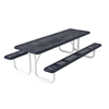 Perforated Style Polyethylene Coated Steel Picnic Table
