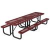 Regal Style 10 ft. Polyethylene Coated Metal Picnic Table
