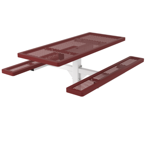 Regal Style Polyethylene Coated Metal Pedestal Picnic Table