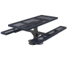 Regal Style Polyethylene Coated Metal Pedestal Picnic Table
