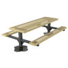 Regal Style Polyethylene Coated Metal Pedestal Picnic Table