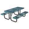 Rolled Style Polyethylene Coated Metal Picnic Table