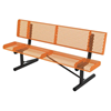 Rolled Style Polyethylene Coated Metal Portable Bench