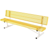 Rolled Style Polyethylene Coated Metal Portable Bench