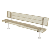 Rolled Style Polyethylene Coated Metal Stationary Bench