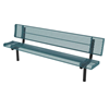 Rolled Style Polyethylene Coated Metal Stationary Bench
