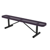 Ultra Leisure Perforated Style Polyethylene Coated Steel Portable Backless Bench