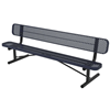 Ultra Leisure Perforated Style Polyethylene Coated Steel Portable Bench