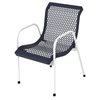 Modern Stackable Polyethylene Coated Expanded Metal Patio Chair