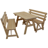 6 Ft. Picnic Table with 2 Backed Benches