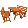 6 Ft. Picnic Table with 2 Backed Benches