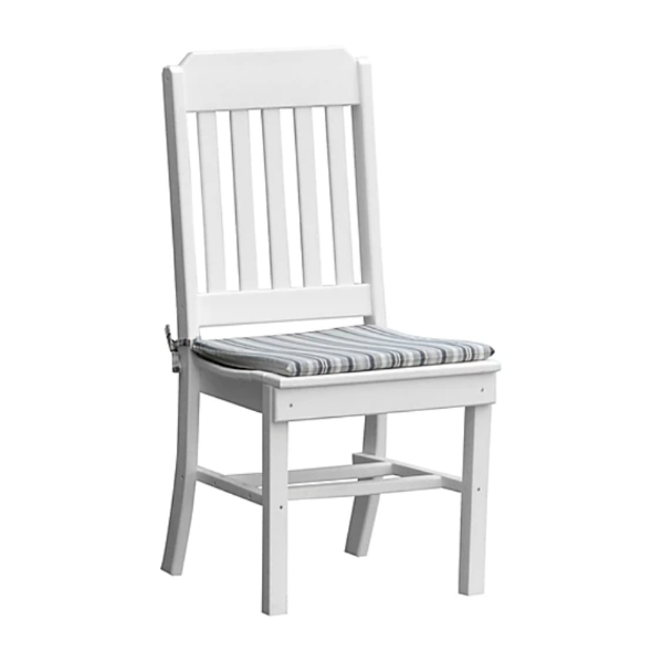 Traditional Recycled Plastic Dining Chair with Armless Frame