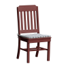 Traditional Recycled Plastic Dining Chair with Armless Frame