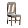 Traditional Recycled Plastic Dining Chair with Armless Frame