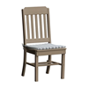 Traditional Recycled Plastic Dining Chair with Armless Frame
