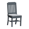 Traditional Recycled Plastic Dining Chair with Armless Frame